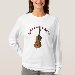 Upright String Double Bass Player T-Shirt