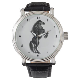 Upright Wild Horse Watch Gift