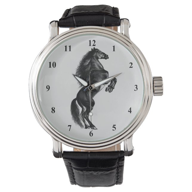 Upright Wild Horse Watch Gift (Front)