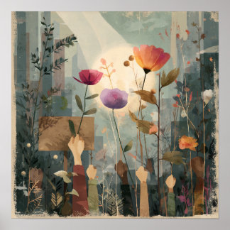 Uprising in Bloom - Solarpunk Poster