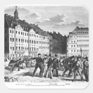 Uprising in Dresden Square Sticker