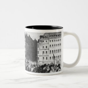 Uprising in Dresden Two-Tone Coffee Mug