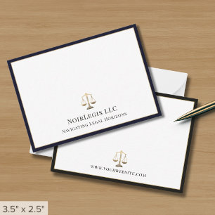 Upscale Attorney Gold Justice Scale Card
