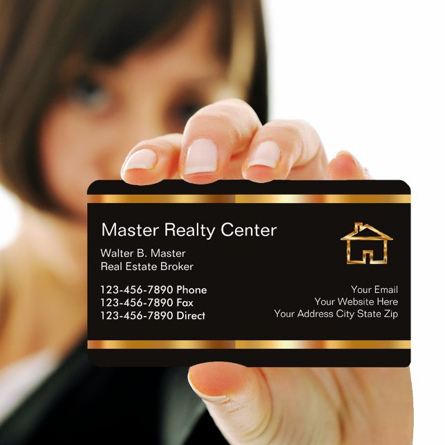 Upscale Real Estate Broker Business Cards (Creator Uploaded)