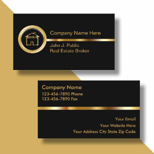 Upscale Real Estate Business Cards