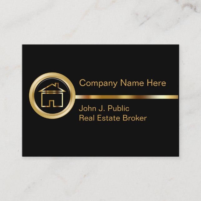 Upscale Real Estate Business Cards (Front)