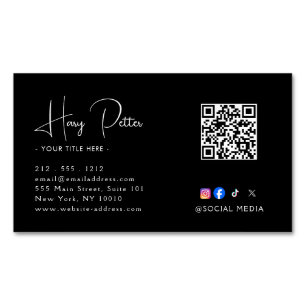 Upscale Real Estate Design Magnetic Magnetic Business Card