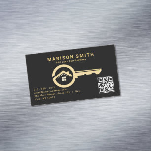 Upscale Real Estate Design Magnetic  Magnetic Business Card