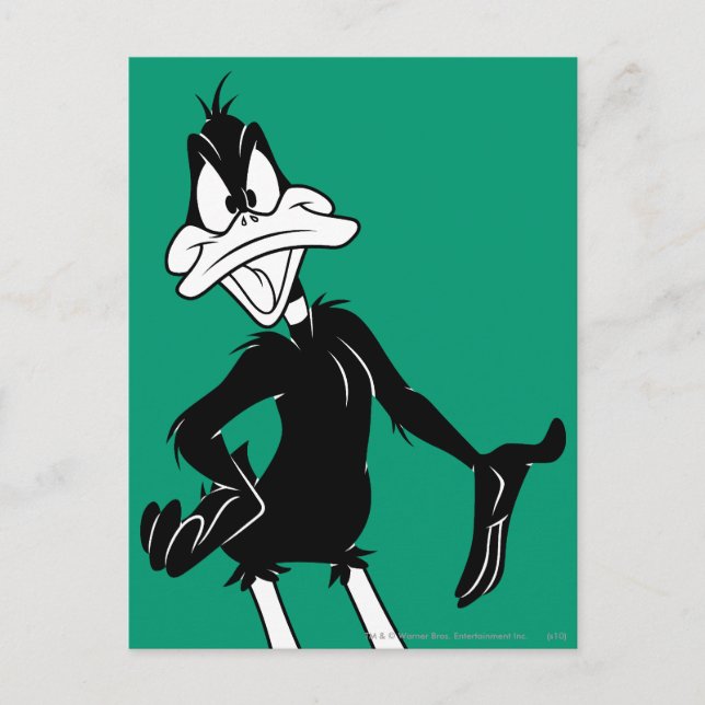 Upset DAFFY DUCK™ Postcard (Front)