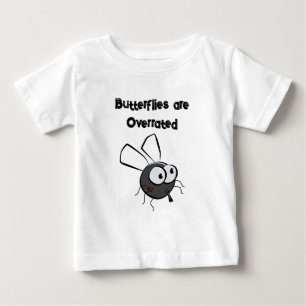 Upset Mosquito Thinks He's Cute Funny Bug Cartoon Baby T-Shirt