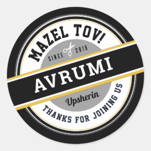 Upsherin  Personalised Stickers with Name