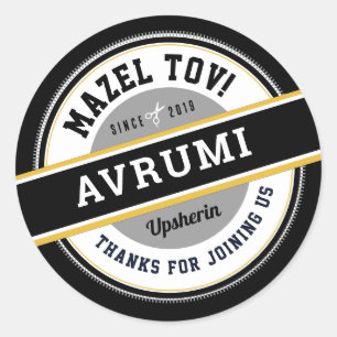Upsherin  Personalised Stickers with Name