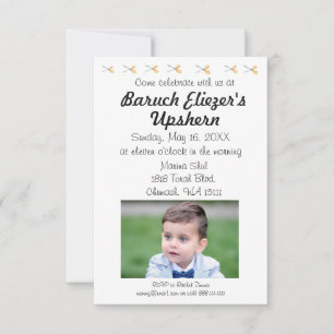 Upshernish Invitation Upshern Upsherin Invitations