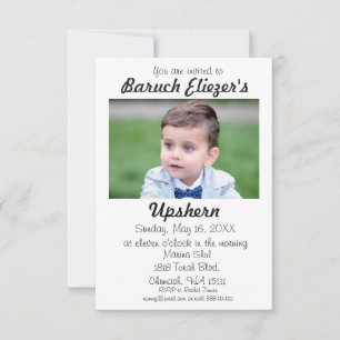 Upshernish Invitation Upshern Upsherin Invitations