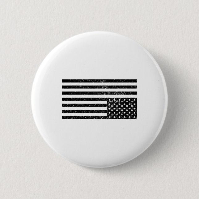 Upside Down American Flag  6 Cm Round Badge (Front)