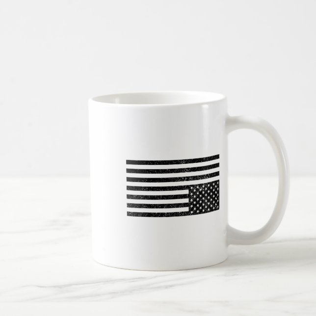 Upside Down American Flag  Coffee Mug (Right)