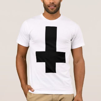 Upside Down Black Cross T-Shirt