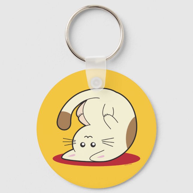 Upside Down Cat Key Ring (Front)