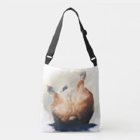 Upside Down Corgi Butt Cross Body Bag