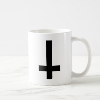 Upside Down Cross Coffee Mug