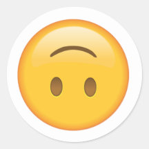 Upside Down Emoji Sticker
