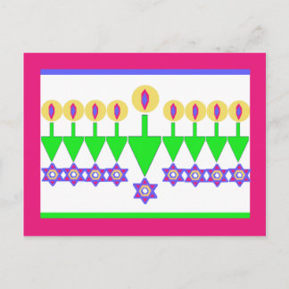 Upside Down Hanukkah Christmas Card