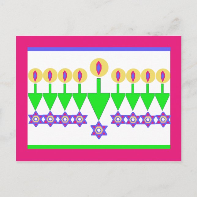 Upside Down Hanukkah Christmas Card (Front)