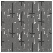 upside down inverted cross grey grey black