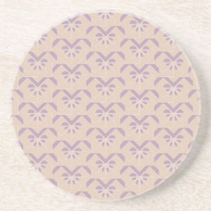 Upside down lavender pattern coaster