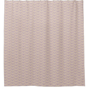 Upside down lavender pattern shower curtain