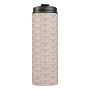 Upside down lavender pattern thermal tumbler