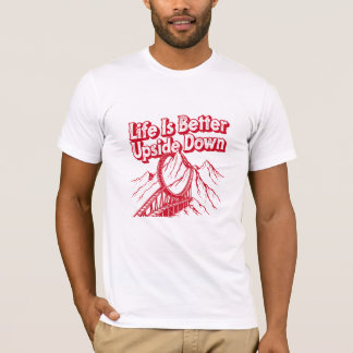 Upside Down Life Typography Graphic Tee