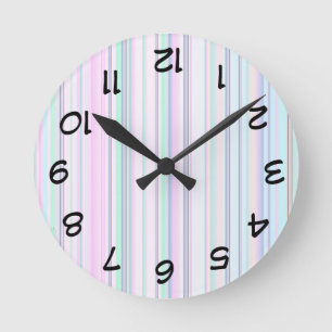 Upside down pastel clock