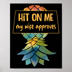 Upside Down Pineapple Cruise Subtle Swinger Funny Poster