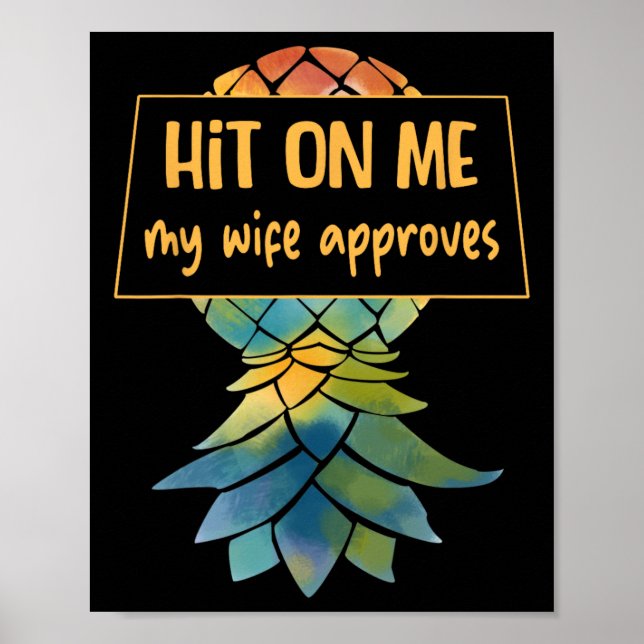 Upside Down Pineapple Cruise Subtle Swinger Funny  Poster (Front)