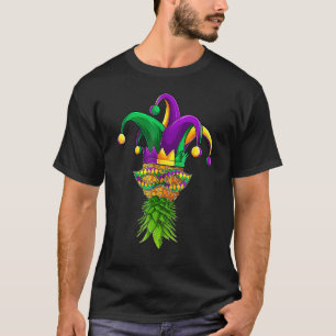 Upside Down Pineapple Mask Mardi Gras Kids Men Wo T-Shirt
