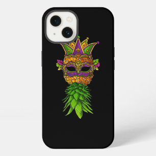 Upside Down Pineapple Mask Mardi Gras Shirt Kids M iPhone 13 Case