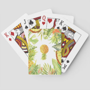 Upside down pineapple playing cards