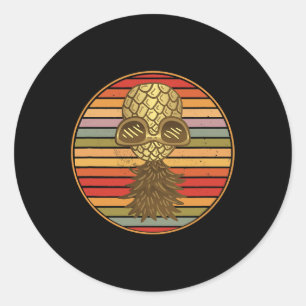 Upside Down Pineapple Swinger 7 Classic Round Sticker