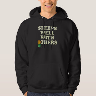 Upside Down Pineapple Well With Others Funny Swing Hoodie