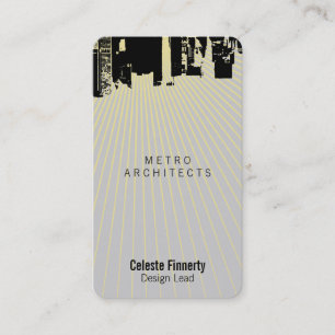 Upside Downtown Dusk Gothic News Business Card