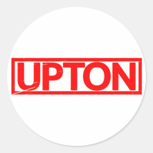 Upton Stamp Classic Round Sticker