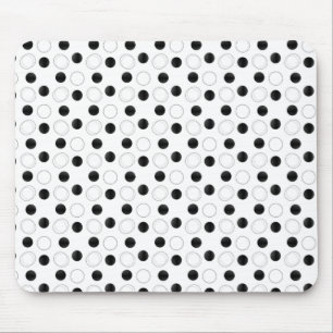 Uptown Bliss Mousepad, Black and White Mouse Pad
