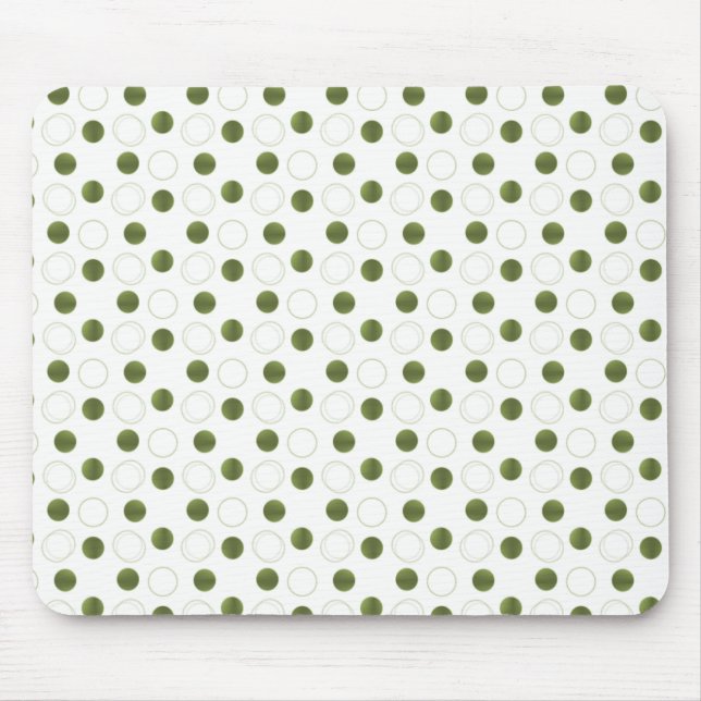 Uptown Bliss Mousepad, Clover Green Mouse Pad (Front)