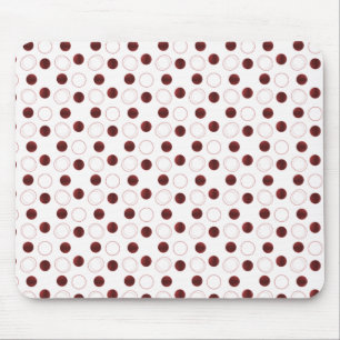 Uptown Bliss Mousepad, Dark Red Mouse Pad