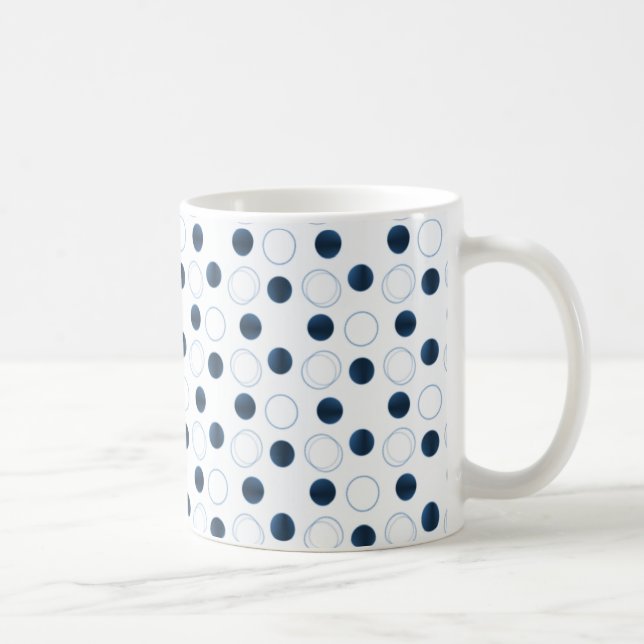 Uptown Bliss Mug, Royal Blue Coffee Mug (Right)