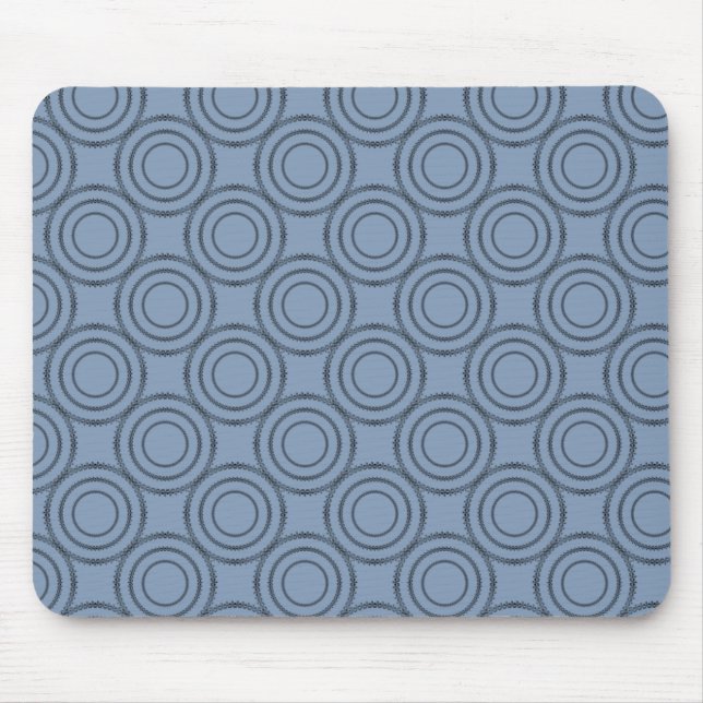 Uptown Class Mousepad, Serene Blue Mouse Pad (Front)