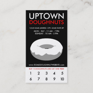 uptown doughnuts loyalty card