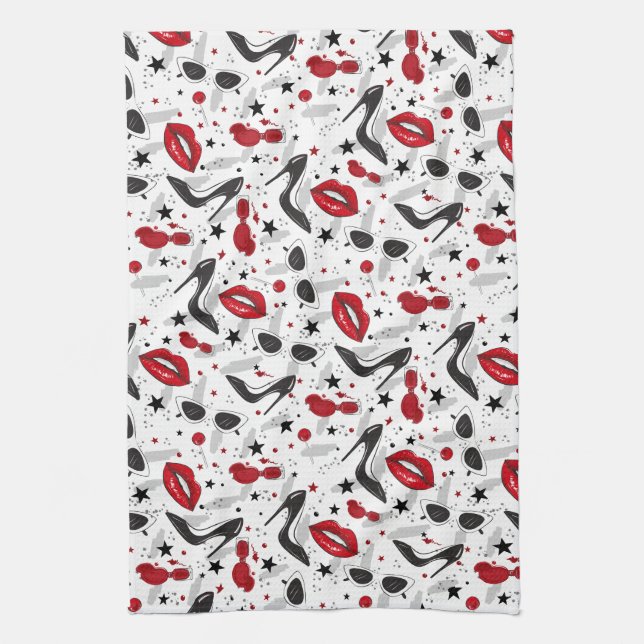 Uptown Girl Tea Towel (Vertical)