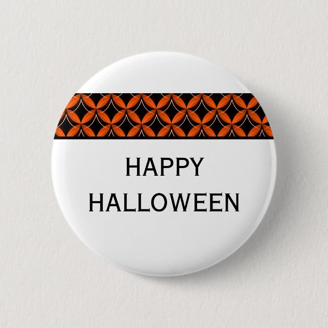 Uptown Glam Fancy Halloween Button (Front)